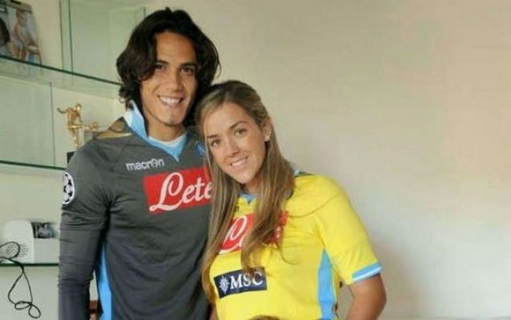 Cavani con Maria Soledad