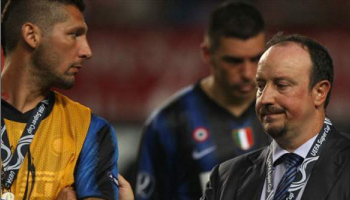 Marco Materazzi e Rafa Benitez ai tempi dell'Inter