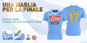 Napoli, una maglia speciace per la finale di Tim Cup