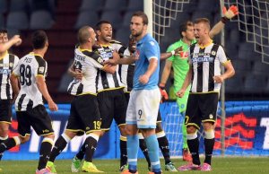 Udinese-Napoli 1-0, la rete di Danilo