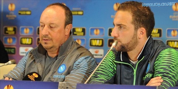 Benitez e Higuain, conferenza stampa EL