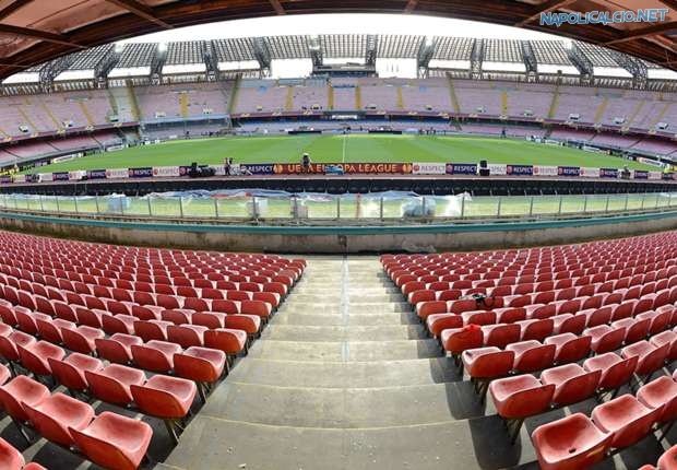 Una veduta dal San Paolo, lo stadio di Napoli