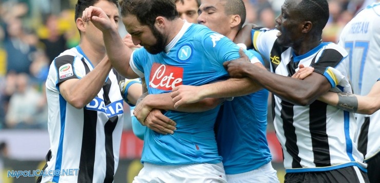 Udinese-Napoli 3-1, la reazione Higuain