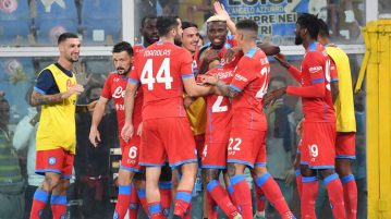 Sampdoria-Napoli 0-4, doppio Osimhen, Fabian Ruiz e Zielinski